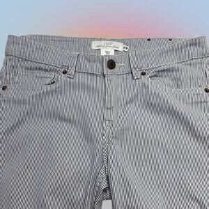 H&M LOGG Women’s 8 Blue White Stripe Skinny Jeans